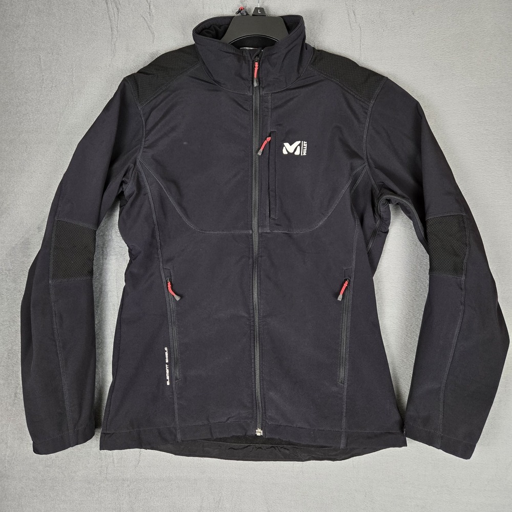 Millet Track Jacket Womens XL Activewear Stretch Black Full‎ Zip Softshell